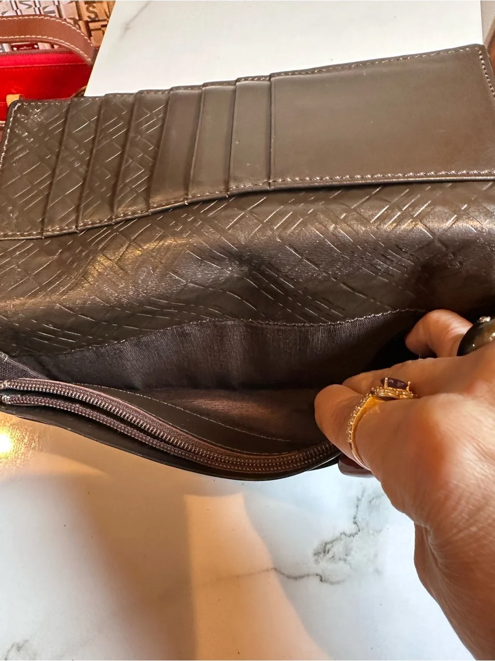 vintage Burberry Black Label Long Wallet.